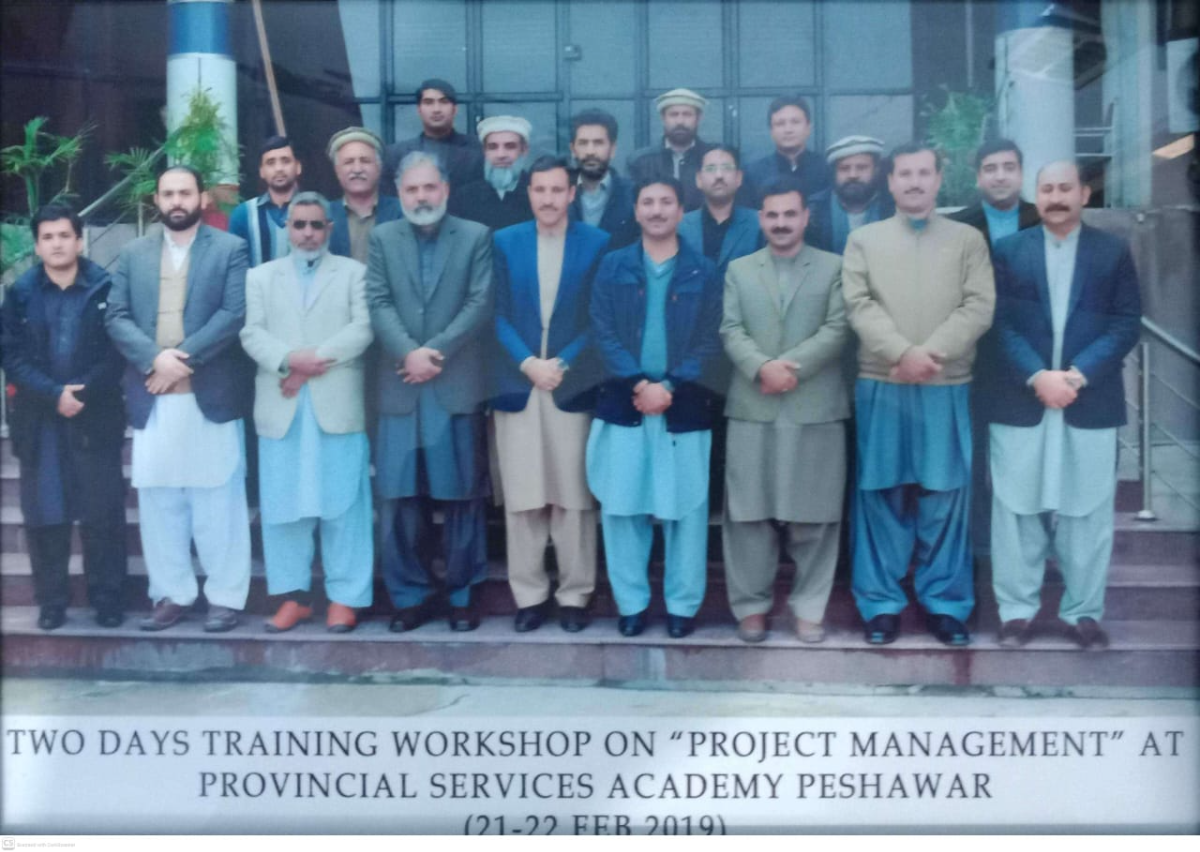 Two Days Training Workshop On "Project Management" At Provincial Services Academy Peshawar (21-22 Feb 2019)