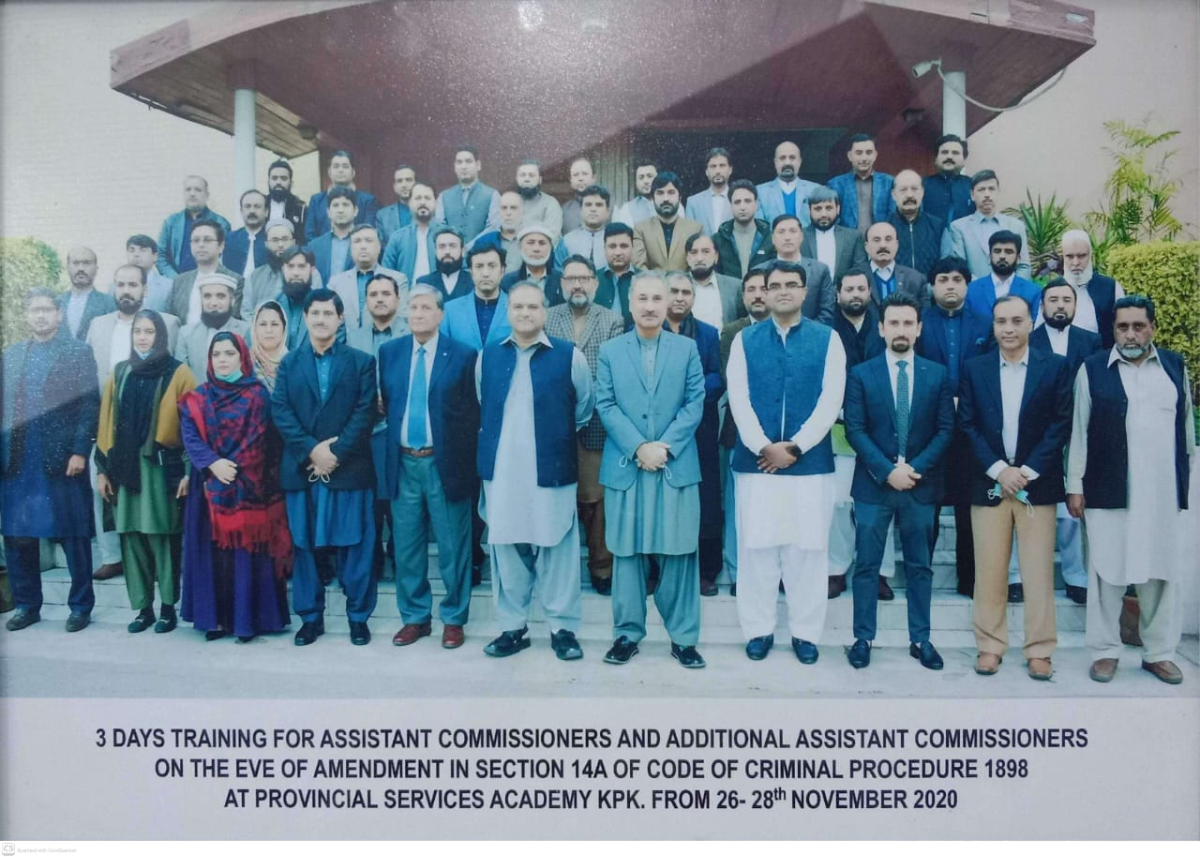 3 Days Training For Assistant Commissioners And Additional Assistant Commissioners. From 26- 28th November 2020